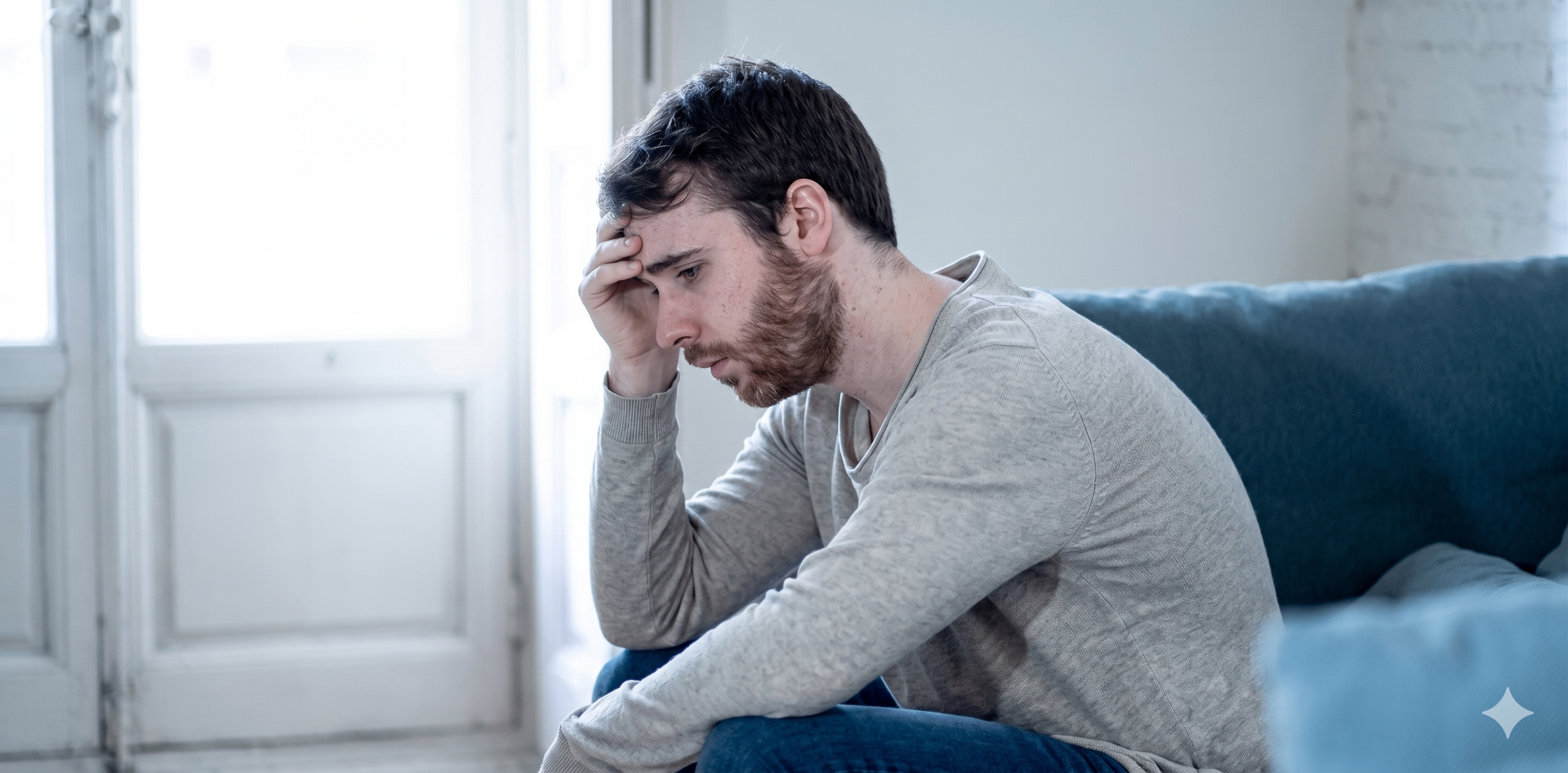 Person finding a moment of quiet — mental health support